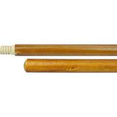 60″ Hardwood Handle, Threaded Wood Tip, 1-1/8″ Diameter - All Tool & Supply