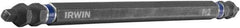 Irwin - #2" Square Size Phillips/Square Screwdriver Bit - 1/4" Hex Drive, 6" OAL - All Tool & Supply