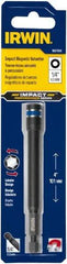 Irwin - 1/4" Magnetic Nutsetter - 1/4" Hex Drive, 4" OAL, 7/16" Socket Nose Diam - All Tool & Supply