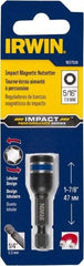 Irwin - 1/2" Magnetic Nutsetter - 1/4" Hex Drive, 1-7/8" OAL, 1/2" Socket Nose Diam - All Tool & Supply