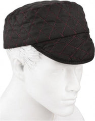 Jackson Safety - Size 6-7/8", General Purpose Shop Cap - Black Solid Pattern, Cotton - All Tool & Supply