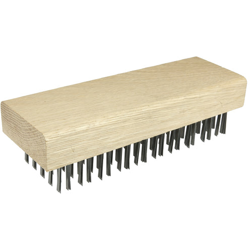 Butcher Block Brush, Flat Wire Fill, 1-1/4″ Trim Length - All Tool & Supply