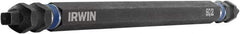 Irwin - #2 x #2" Square Size D/E Square Recess Screwdriver Bit - 1/4" Hex Drive, 6" OAL - All Tool & Supply