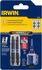 Irwin - 3 Piece, Square Handle, Double End Bit Set - #1 to #3 - All Tool & Supply