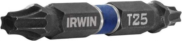 Irwin - T25 x T25 Torx Bit - 1/4" Hex Drive, 2-3/8" OAL - All Tool & Supply