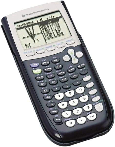 Texas Instruments - LCD Scientific Calculator - 3-3/8 x 7-1/2 Display Size, Black, Battery Powered, 10-1/2" Long x 7-1/2" Wide - All Tool & Supply