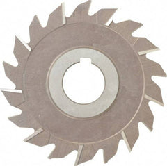 Keo - 4" Diam x 3/16" Width of Cut, 18 Teeth, High Speed Steel Side Milling Cutter - Staggered Teeth, Uncoated - All Tool & Supply