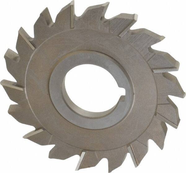 Keo - 4" Diam x 5/16" Width of Cut, 18 Teeth, High Speed Steel Side Milling Cutter - Staggered Teeth, Uncoated - All Tool & Supply