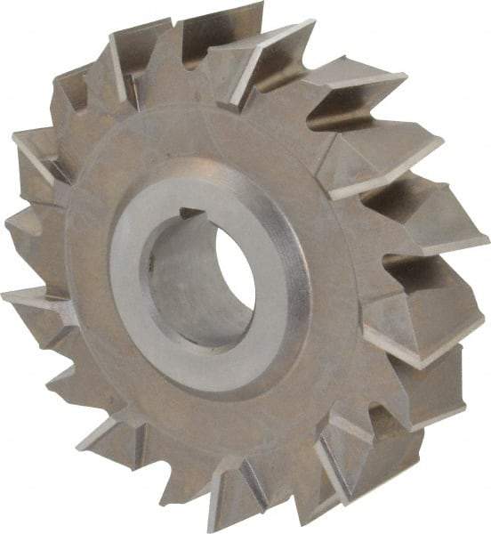 Keo - 4" Diam x 1" Width of Cut, 18 Teeth, High Speed Steel Side Milling Cutter - Staggered Teeth, Uncoated - All Tool & Supply