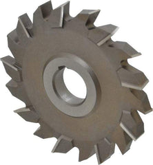 Keo - 4-1/2" Diam x 1/2" Width of Cut, 18 Teeth, High Speed Steel Side Milling Cutter - Staggered Teeth, Uncoated - All Tool & Supply