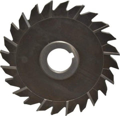 Keo - 6" Diam x 1/4" Width of Cut, 24 Teeth, High Speed Steel Side Milling Cutter - Staggered Teeth, Uncoated - All Tool & Supply