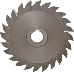 Keo - 6" Diam x 5/16" Width of Cut, 24 Teeth, High Speed Steel Side Milling Cutter - Staggered Teeth, Uncoated - All Tool & Supply