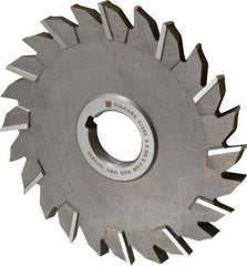 Keo - 6" Diam x 3/8" Width of Cut, 24 Teeth, High Speed Steel Side Milling Cutter - Staggered Teeth, Uncoated - All Tool & Supply