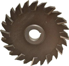 Keo - 6" Diam x 1/2" Width of Cut, 24 Teeth, High Speed Steel Side Milling Cutter - Staggered Teeth, Uncoated - All Tool & Supply