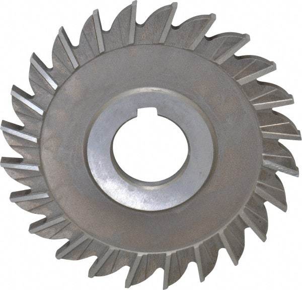 Keo - 4" Diam x 1/4" Width of Cut, 24 Teeth, High Speed Steel Side Milling Cutter - Straight Teeth, Uncoated - All Tool & Supply