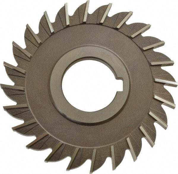 Keo - 4" Diam x 1/4" Width of Cut, 24 Teeth, High Speed Steel Side Milling Cutter - Straight Teeth, Uncoated - All Tool & Supply