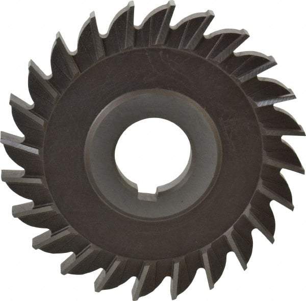 Keo - 4" Diam x 3/8" Width of Cut, 24 Teeth, High Speed Steel Side Milling Cutter - Straight Teeth, Uncoated - All Tool & Supply