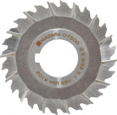 Keo - 3" Blade Diam x 3/32" Blade Thickness, 1" Hole, 28 Teeth, High Speed Steel Side Chip Saw - Staggered Tooth, Arbor Connection, Right Hand Cut, Uncoated - All Tool & Supply