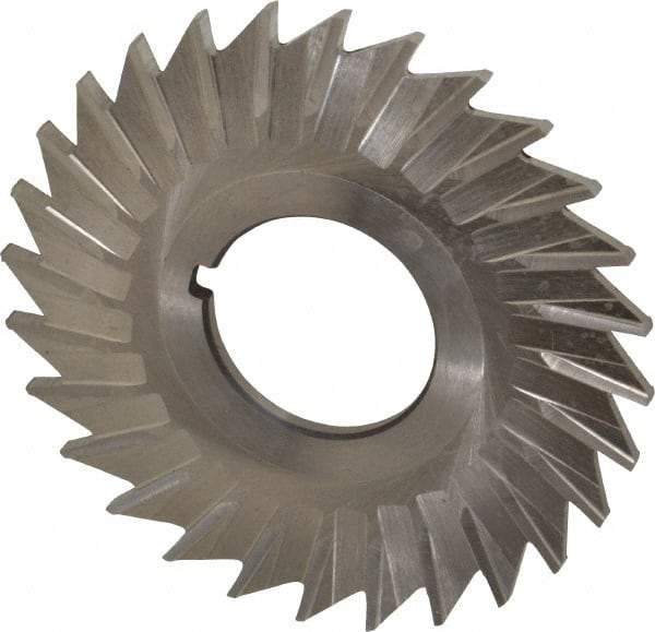 Keo - 2-1/2" Blade Diam x 3/32" Blade Thickness, 7/8" Hole, 28 Teeth, High Speed Steel Side Chip Saw - Straight Tooth, Arbor Connection, Right Hand Cut, Uncoated, with Keyway - All Tool & Supply