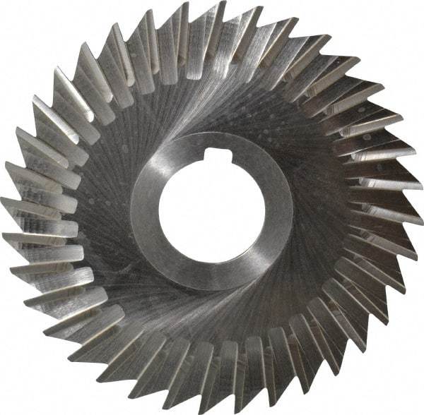 Keo - 4" Blade Diam x 1/16" Blade Thickness, 1" Hole, 36 Teeth, High Speed Steel Side Chip Saw - Straight Tooth, Arbor Connection, Right Hand Cut, Uncoated, with Keyway - All Tool & Supply