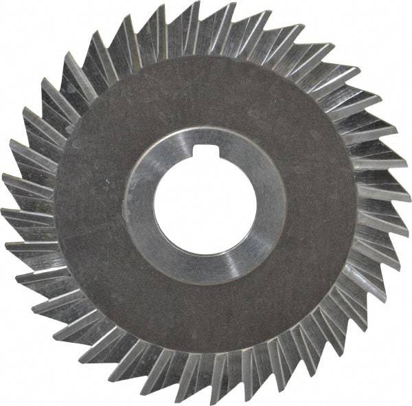 Keo - 4" Blade Diam x 1/8" Blade Thickness, 1" Hole, 36 Teeth, High Speed Steel Side Chip Saw - Straight Tooth, Arbor Connection, Right Hand Cut, Uncoated, with Keyway - All Tool & Supply