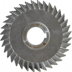 Keo - 4" Blade Diam x 5/32" Blade Thickness, 1" Hole, 36 Teeth, High Speed Steel Side Chip Saw - Straight Tooth, Arbor Connection, Right Hand Cut, Uncoated, with Keyway - All Tool & Supply