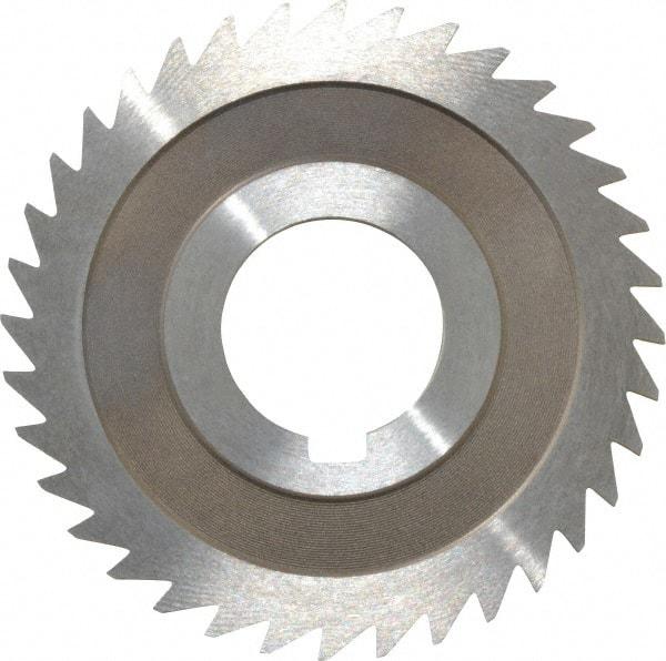 Keo - 3" Diam x 3/32" Blade Thickness x 1" Arbor Hole Diam, 36 Tooth Slitting and Slotting Saw - Arbor Connection, Right Hand, Uncoated, High Speed Steel, 10° Rake, Concave Ground - All Tool & Supply