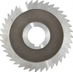 Keo - 4" Diam x 1/8" Blade Thickness x 1" Arbor Hole Diam, 40 Tooth Slitting and Slotting Saw - Arbor Connection, Right Hand, Uncoated, High Speed Steel, Concave Ground, Contains Keyway - All Tool & Supply