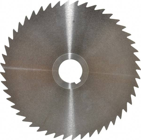 Keo - 6" Diam x 1/16" Blade Thickness x 1" Arbor Hole Diam, 48 Tooth Slitting and Slotting Saw - Arbor Connection, Right Hand, Uncoated, High Speed Steel, Concave Ground, Contains Keyway - All Tool & Supply