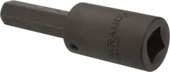 Paramount - 1/2" Drive, 1/2" Impact Hex Bit Socket - 1-7/8" Bit Length, 3-5/8" OAL - All Tool & Supply