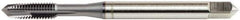 OSG - M5x0.80 Metric Coarse 2 Flute D4 Oxide Finish High Speed Steel Spiral Point Extension Tap - Plug Chamfer, 6" OAL, 7/8" Thread Length, 6H Class of Fit, Series 11118 - Exact Industrial Supply