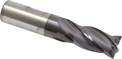 OSG - 3/4", 1-5/8" LOC, 3/4" Shank Diam, 3-7/8" OAL, 4 Flute, Cobalt Square End Mill - Single End, TiAlN Finish, Spiral Flute, 30° Helix, Centercutting, Right Hand Cut, Right Hand Flute, Series 541 - All Tool & Supply