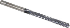 Onsrud - 1/4" Diam, 2-1/8" LOC, End Mill End, Solid Carbide Diamond Pattern Router Bit - Right Hand Cut, 4" OAL, 1/4" Shank Diam, Use on Composites - All Tool & Supply