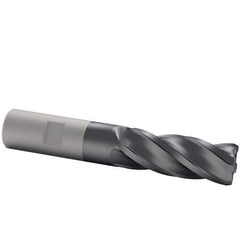 Kennametal - 5/8", 4 Flute, Solid Carbide, 0.09" Corner Radius End Mill - 3-1/2" OAL, 1-1/4" LOC - All Tool & Supply