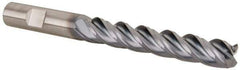 Kennametal - 1/2", 4 Flute, Solid Carbide, 0.06" Corner Radius End Mill - 5" OAL, 3" LOC - All Tool & Supply