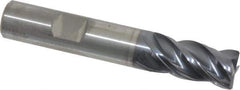 Kennametal - 1/2", 4 Flute, Solid Carbide, Corner Chamfer End Mill - 3" OAL, 1" LOC - All Tool & Supply