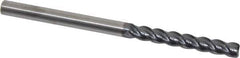 Kennametal - 1/4", 4 Flute, Solid Carbide, 0.03" Corner Radius End Mill - 4" OAL, 1-3/4" LOC - All Tool & Supply