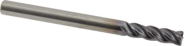 Kennametal - 3/16", 4 Flute, Solid Carbide, Corner Chamfer End Mill - 2-1/4" OAL, 5/8" LOC - All Tool & Supply