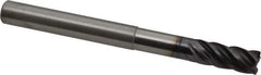 Kennametal - 3/8", 5 Flute, Solid Carbide, 0.015" Corner Radius End Mill - 4" OAL, 7/8" LOC, 1-7/8" Extended Reach - All Tool & Supply