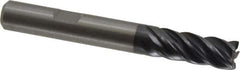 Kennametal - 8mm, 5 Flute, Solid Carbide, 0.5mm Corner Radius End Mill - 63mm OAL, 19mm LOC - All Tool & Supply