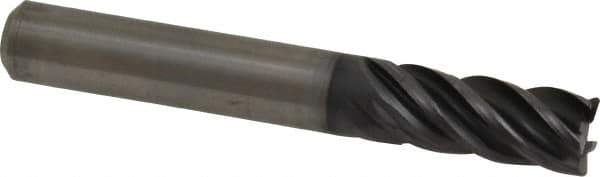 Kennametal - 10mm, 5 Flute, Solid Carbide, 0.5mm Corner Radius End Mill - 72mm OAL, 22mm LOC - All Tool & Supply