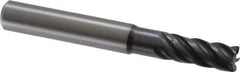 Kennametal - 7mm, 5 Flute, Solid Carbide, 0.4mm Corner Radius End Mill - 63mm OAL, 16mm LOC - All Tool & Supply