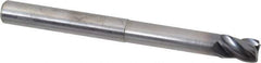 Kennametal - 3/8", 4 Flute, Solid Carbide, 0.03" Corner Radius End Mill - 4" OAL, 1/2" LOC, 2" Extended Reach - All Tool & Supply