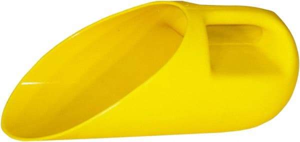 Trynex - 80 oz Yellow Plastic Round Bottom Scoop - 7" Wide x 7" Deep Bowl, 5" Handle Length, 14-1/2" OAL - All Tool & Supply