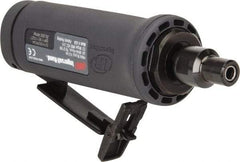 Ingersoll-Rand - 1/4" Collet, Straight Handle, Angle Air Die Grinder - 35,000 RPM, Dual Capable Exhaust, 25 CFM, 0.4 hp, 1/4 NPT - All Tool & Supply