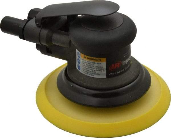 Ingersoll-Rand - 12,000 OPM, 15.8 CFM Air Consumption, Palm Air Orbital Sander - Round Pad, 1/4 NPT Inlet - All Tool & Supply