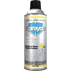 Sprayon - 12 oz Aerosol Silicone Lubricant - Clear, -58°F to 575°F, Food Grade - All Tool & Supply