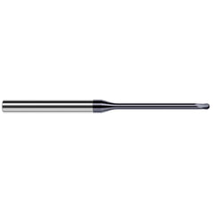 Harvey Tool - Ball End Mills; Mill Diameter (Inch): 1/16 ; Mill Diameter (Decimal Inch): 0.0620 ; Number of Flutes: 2 ; Length of Cut (Decimal Inch): 0.0500 ; Material: Solid Carbide ; Overall Length (Inch): 4 - Exact Industrial Supply