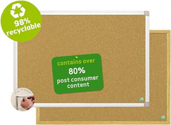 MasterVision - 24" Wide x 18" High Open Cork Bulletin Board - Natural (Color) - All Tool & Supply