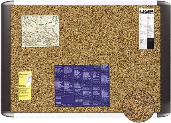 MasterVision - 72" Wide x 48" High Open Cork Bulletin Board - Tan - All Tool & Supply